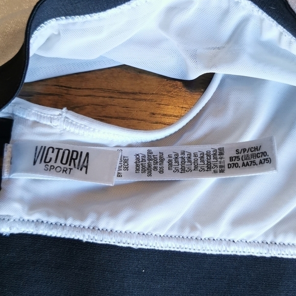 VICTORIA'S Secret Bra Sport Silver Sparkle Racerback Small * - Picture 5 of 5